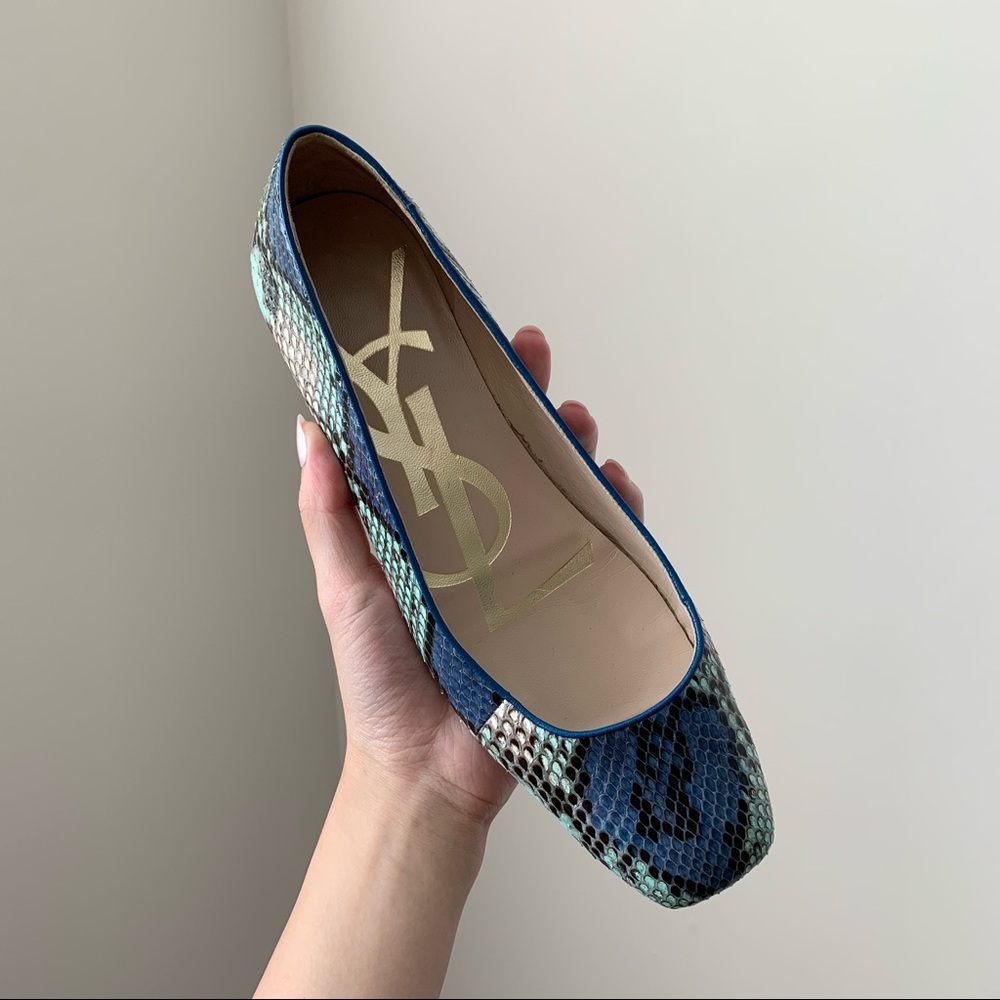 YSL SNAKESKIN FLATS 🐍